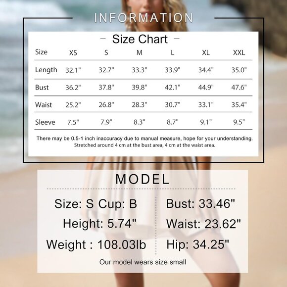 EXLURA Women's Tan Tie Back Romper A Line Cute Jumpsuits - Picture 6 of 6